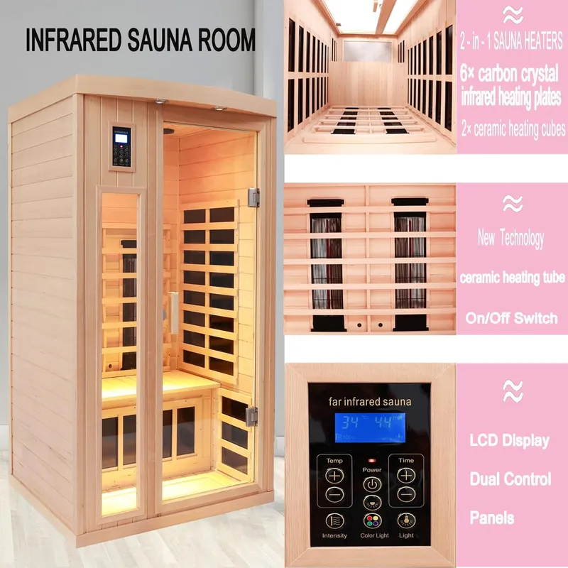 KUNSANA 2 Person Infrared Saunas for Home
