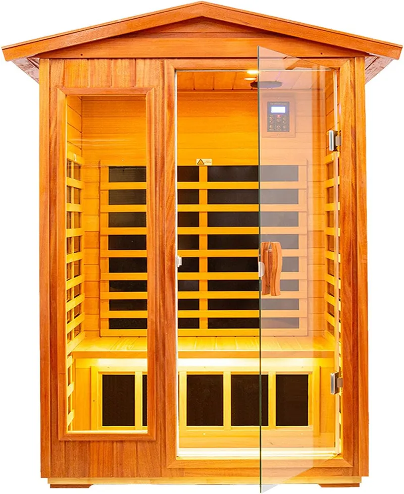 KUNSANA Outdoor Sauna 2 Person Infrared Sauna